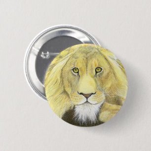 Badge Rond 5 Cm Lion