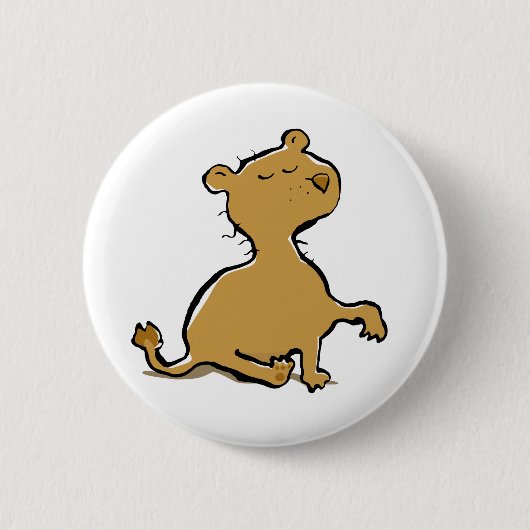 Badge Rond 5 Cm Lion (Devant)