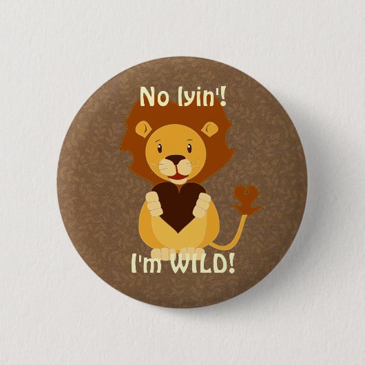 Badge Rond 5 Cm lion (Devant)