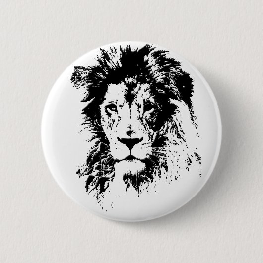 Badge Rond 5 Cm lion (Devant)