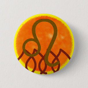 Badge Rond 5 Cm Lion