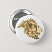 Badge Rond 5 Cm Lion (Devant & derrière)
