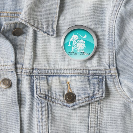 Badge Rond 5 Cm Lion date l'insigne (En situation)