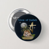 Badge Rond 5 Cm Lion de Juda (Devant & derrière)