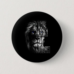 Badge Rond 5 Cm Lion de Juda Jésus Foi chrétienne sur la peur Prem