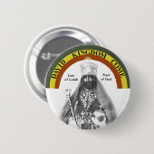 Badge Rond 5 Cm Lion de Judah Button (Devant & derrière)