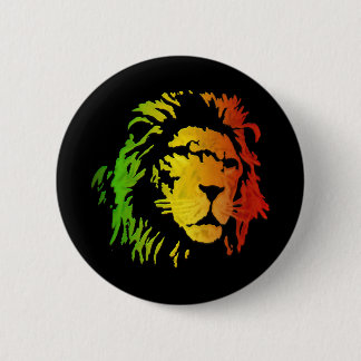 Badge Rond 5 Cm Lion de lion de reggae de Zion Judah