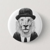 Badge Rond 5 Cm Lion de monsieur (Devant)