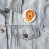 Badge Rond 5 Cm Lion doux (En situation)