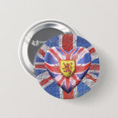Badge Rond 5 Cm Lion écossais (Devant & derrière)
