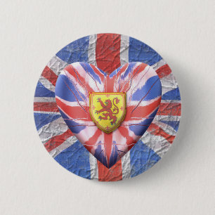 Badge Rond 5 Cm Lion écossais