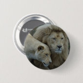 Badge Rond 5 Cm Lions blancs (Devant & derrière)