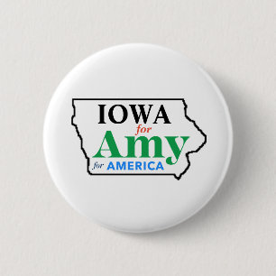 Badge Rond 5 Cm L'Iowa pour Amy