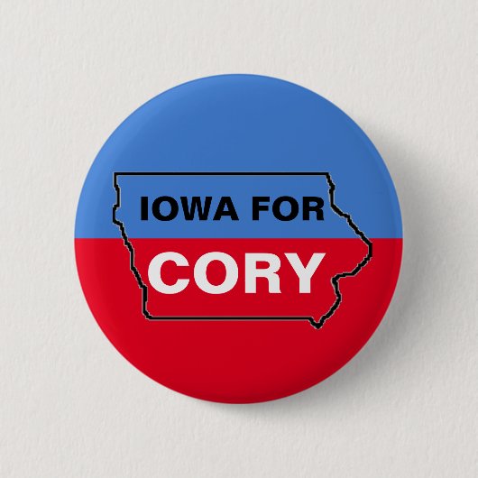 Badge Rond 5 Cm L'Iowa pour Cory (Devant)