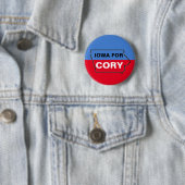 Badge Rond 5 Cm L'Iowa pour Cory (En situation)