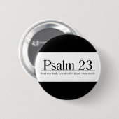 Badge Rond 5 Cm Lire le psaume biblique 23 (Devant & derrière)