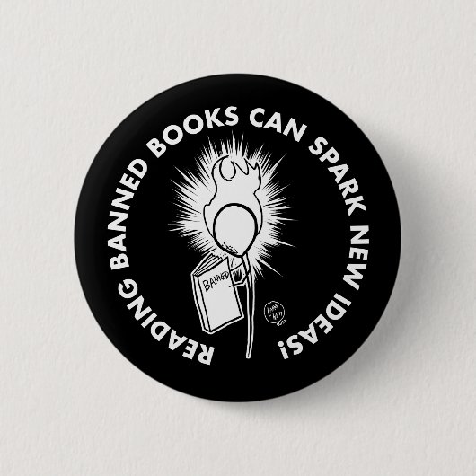Badge Rond 5 Cm Lire les livres interdits (Devant)