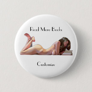 Badge Rond 5 Cm Lire plus Livres Thunder_Cove