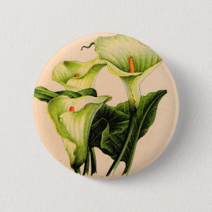 Badge Rond 5 Cm lis calla lis calla
