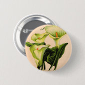 Badge Rond 5 Cm lis calla lis calla (Devant & derrière)