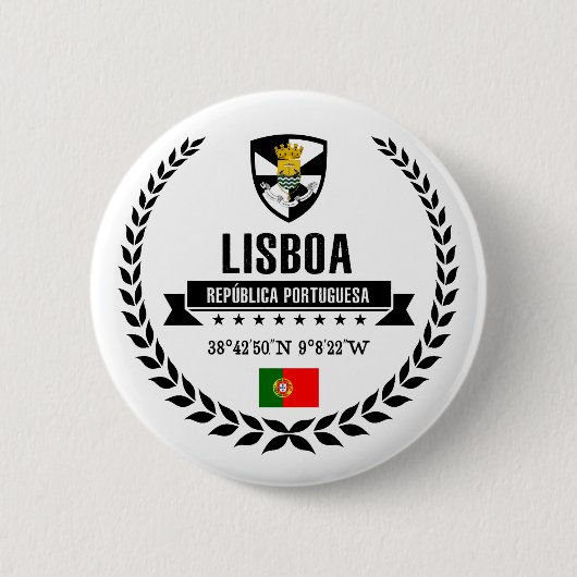 Badge Rond 5 Cm Lisboa (Devant)