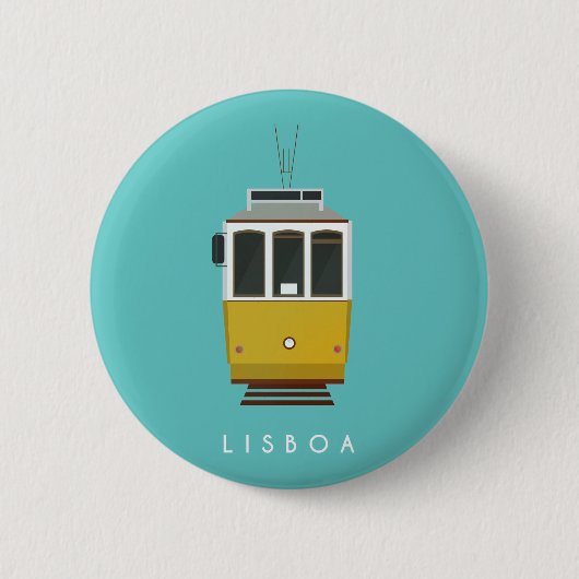 Badge Rond 5 Cm Lisbon Pin (Devant)