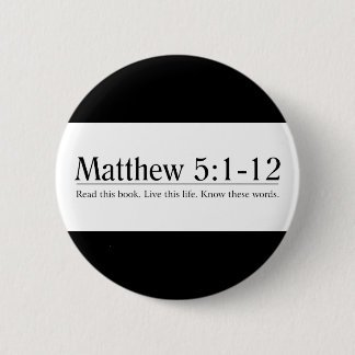Badge Rond 5 Cm Lisez le 5:1 de Matthew de bible - 12