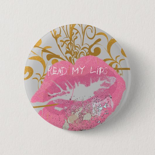 Badge Rond 5 Cm Lisez mes lèvres (Devant)