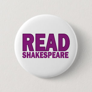 Badge Rond 5 Cm Lisez Shakespeare