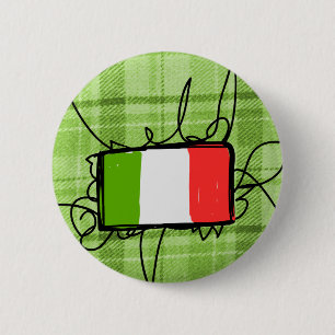 Badge Rond 5 Cm L'Italie