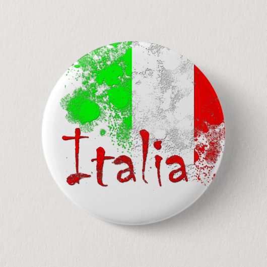 Badge Rond 5 Cm L'Italie (Devant)