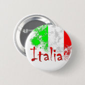Badge Rond 5 Cm L'Italie (Devant & derrière)