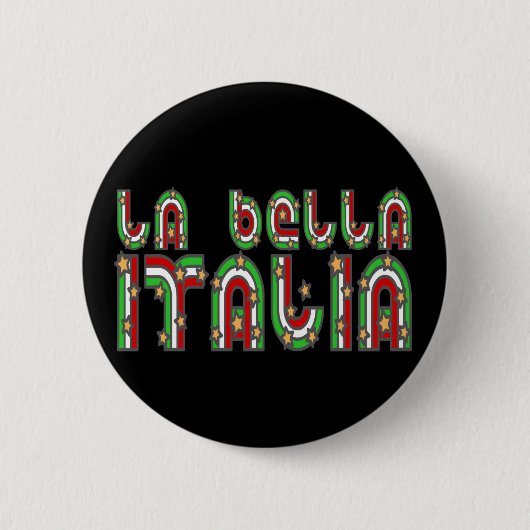 Badge Rond 5 Cm L'Italie (Devant)