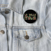 Badge Rond 5 Cm L'Italie (En situation)