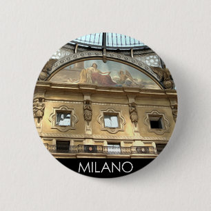 BADGE ROND 5 CM L'ITALIE MILAN