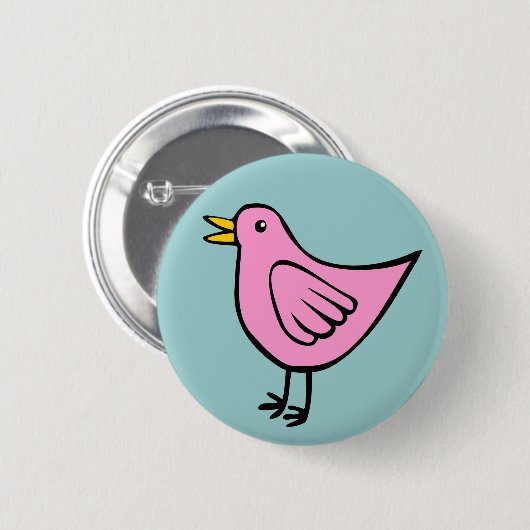 Badge Rond 5 Cm Little Bird 04 (Devant & derrière)