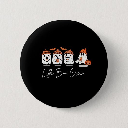 Badge Rond 5 Cm Little Boo Crew Minimal Clean Design (Devant)