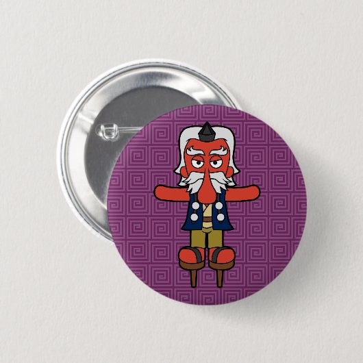 Badge Rond 5 Cm Little Daitengu Yokai (Devant & derrière)