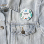 Badge Rond 5 Cm Little Dinosaur Cute Baby Shower (En situation)