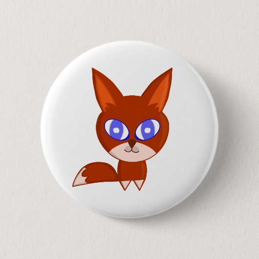 Badge Rond 5 Cm Little Fox (Devant)