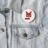 Badge Rond 5 Cm Little Fox (En situation)
