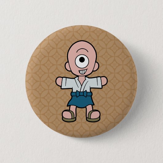 Badge Rond 5 Cm Little Hitotsume-kozo Yokai (Devant)