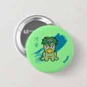 Badge Rond 5 Cm Little Kappa Yokai (Devant & derrière)
