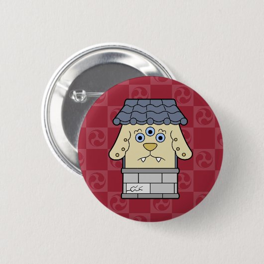 Badge Rond 5 Cm Little Nurikabe Yokai (Devant & derrière)