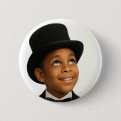 Badge Rond 5 Cm Little Stevie Always Looking Up Button (Devant)