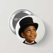 Badge Rond 5 Cm Little Stevie Always Looking Up Button (Devant & derrière)