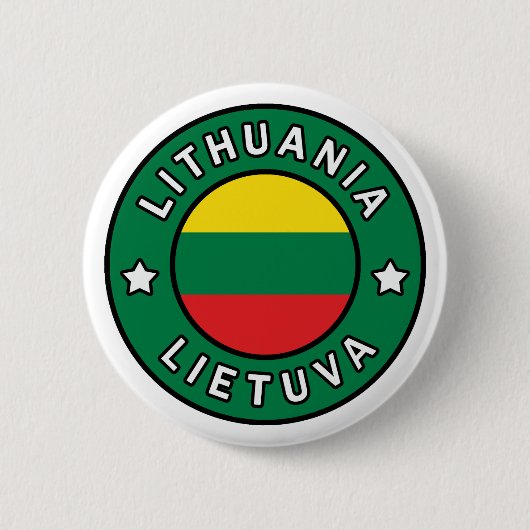 Badge Rond 5 Cm Lituanie Lietuva (Devant)