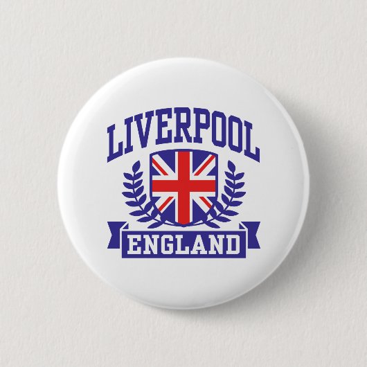 Badge Rond 5 Cm Liverpool Angleterre (Devant)