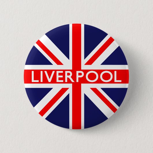 Badge Rond 5 Cm Liverpool : Drapeau britannique (Devant)