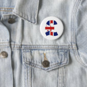 Badge Rond 5 Cm Livre britannique (En situation)
